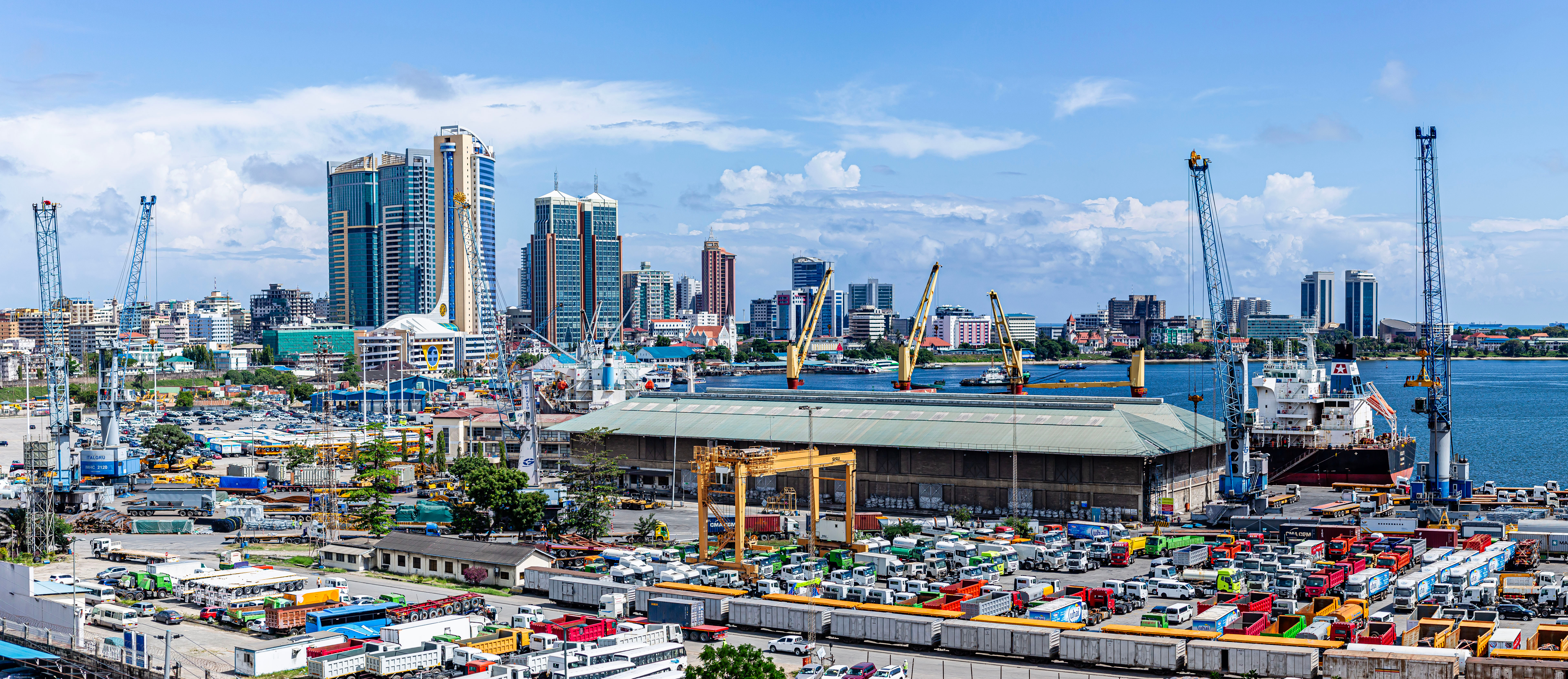 The port of Dar es Salaam &ndash; the customs clearance point for used clothing imported into Tanzania